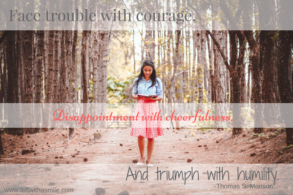 Face Trouble with courage